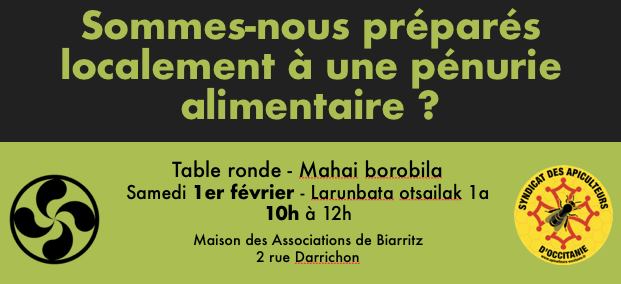 Table ronde à Biarritz sur l’autonomie alimentaire