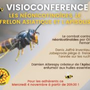 Visio-Conférence mensuelle : Les néonicotinoïdes, le frelon asiatique et l’Apisolis.